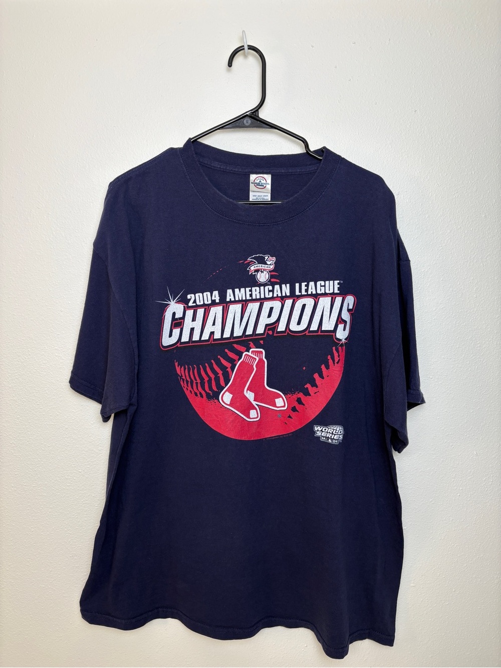 Vintage Boston Red Sox 2004 American League Champions graphic tee